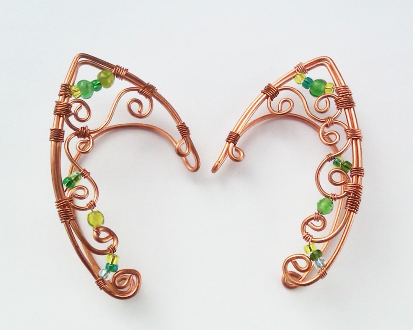 handmade elven earcuffs