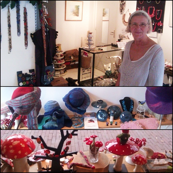 Kunst in Perspectief met eigenaresse Marjolein. Vanaf 3 november wisselt de winkelcollectie, nieuwe foto's volgen binnenkort.