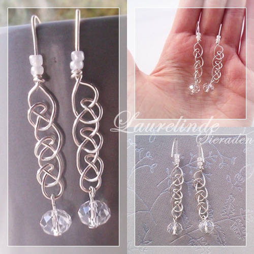 keltisch gevlochten oorbellen "Seren"