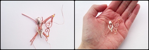 proefstuk voor rouwsieraad de Tulpvlinder