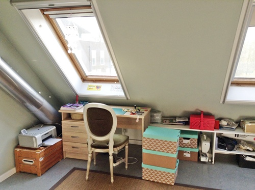 werkplek van Charlotte