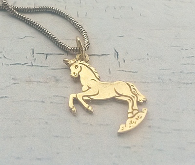 detail gouden eenhoorn