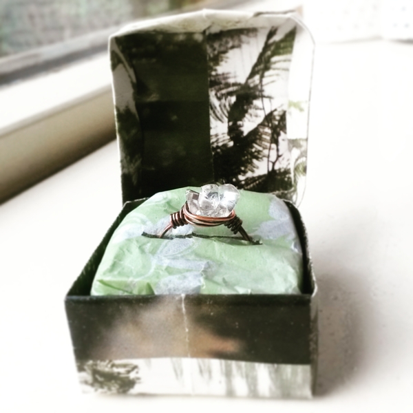 zelfgemaakt ringdoosje