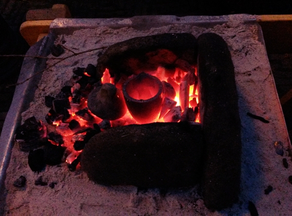 vuur voor bronsgieten